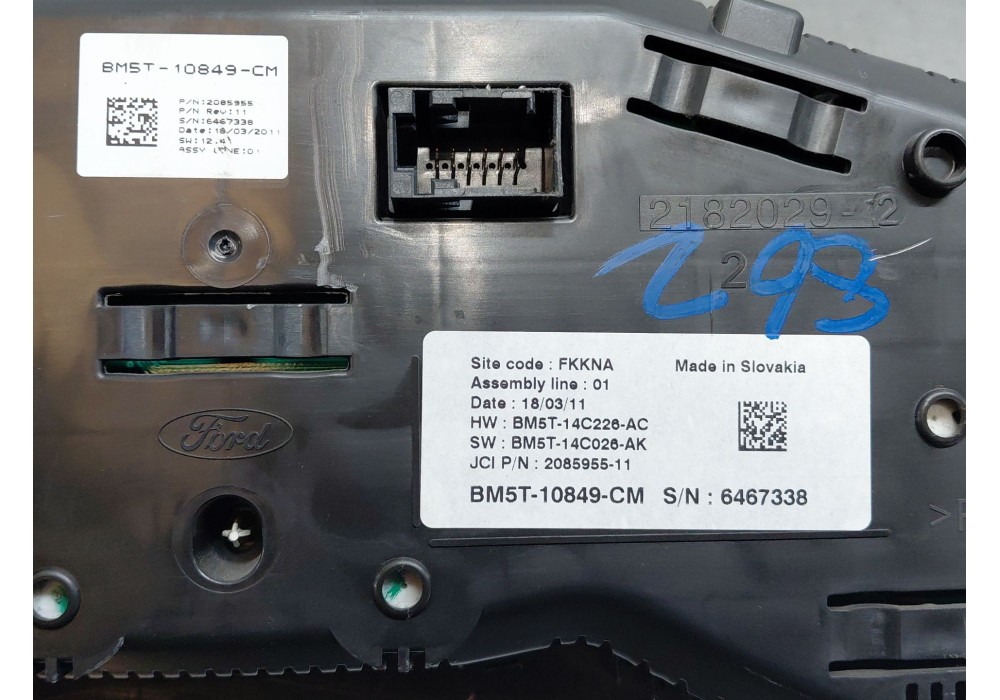 Recambio de pantalla multifuncion para ford focus iii 1.6 tdci referencia OEM IAM 1940785 AM5T18B955BD 