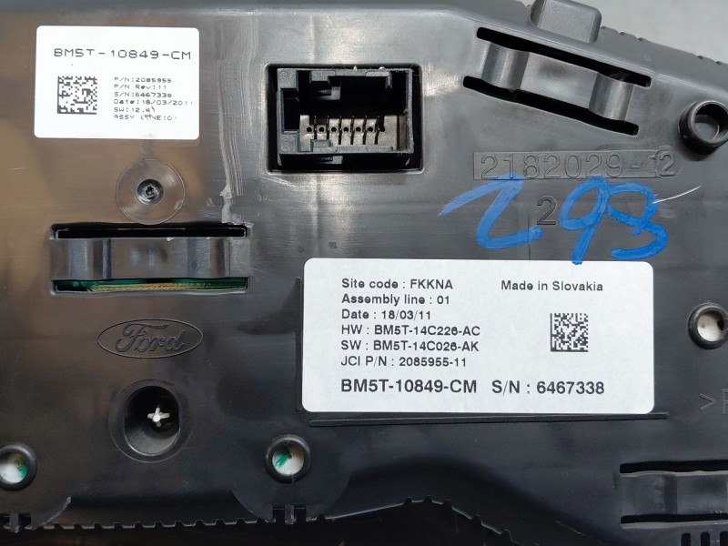Recambio de pantalla multifuncion para ford focus iii 1.6 tdci referencia OEM IAM 1940785 AM5T18B955BD 