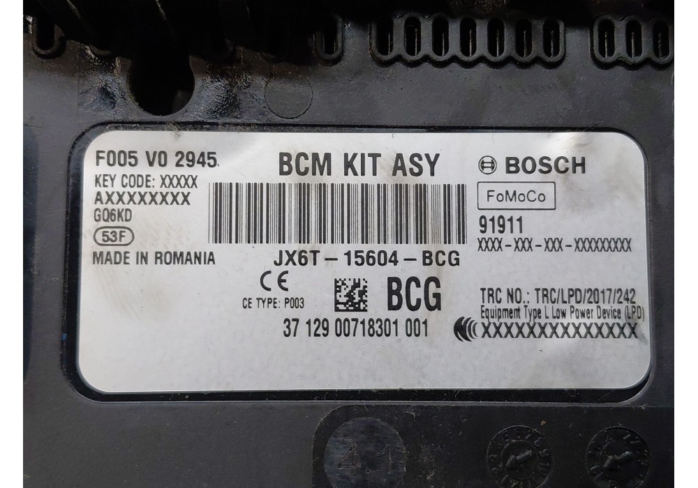 Recambio de modulo confort para ford focus iv turnier (hp) 1.5 ecoblue referencia OEM IAM   