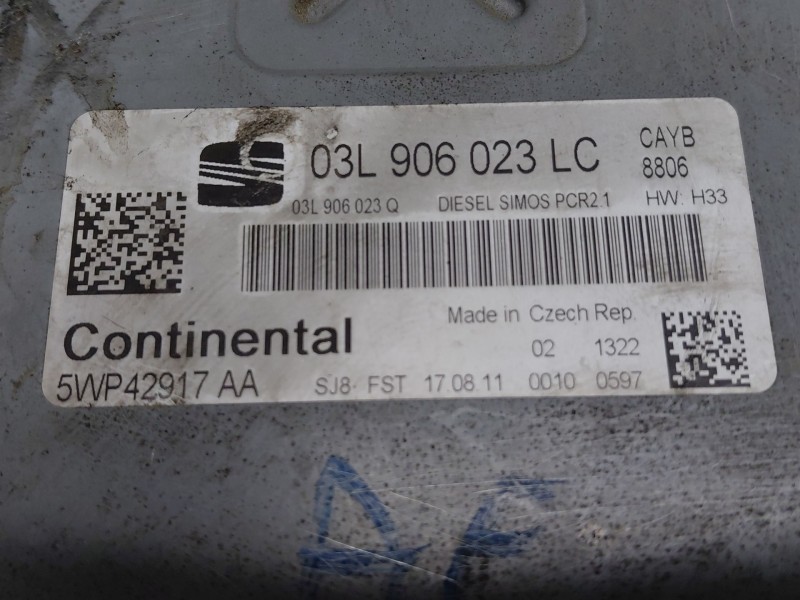 Recambio de centralita motor uce para seat ibiza iv (6j5, 6p1) 1.6 tdi referencia OEM IAM   