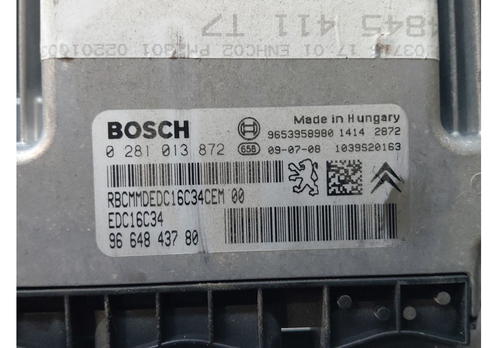 Recambio de centralita motor uce para peugeot 308 sw i (4e_, 4h_) 1.6 hdi referencia OEM IAM   