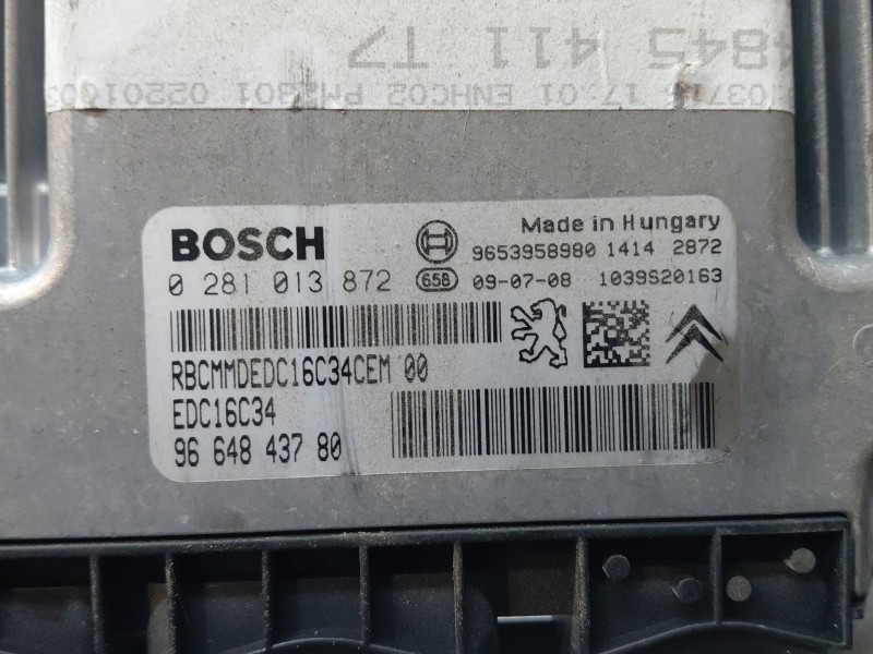 Recambio de centralita motor uce para peugeot 308 sw i (4e_, 4h_) 1.6 hdi referencia OEM IAM   