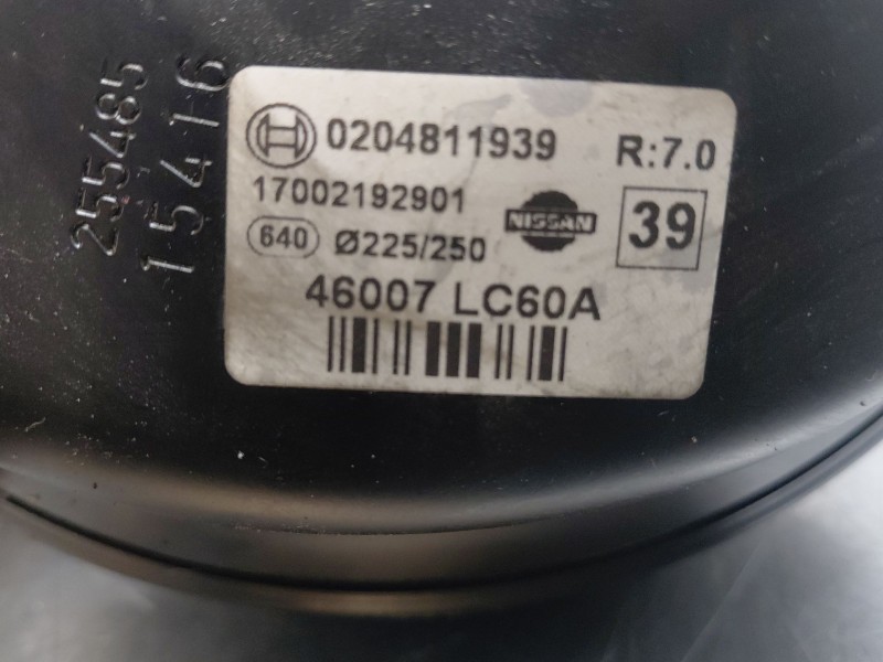 Recambio de servofreno para nissan nt400 cabstar (f24m) 28.12, 32.12, 35.12 (f91an) referencia OEM IAM   