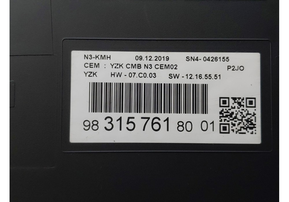 Recambio de cuadro instrumentos para opel corsa f (p2jo) 1.2 (68) referencia OEM IAM   