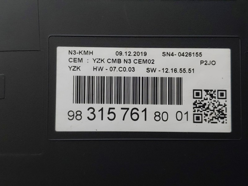 Recambio de cuadro instrumentos para opel corsa f (p2jo) 1.2 (68) referencia OEM IAM   