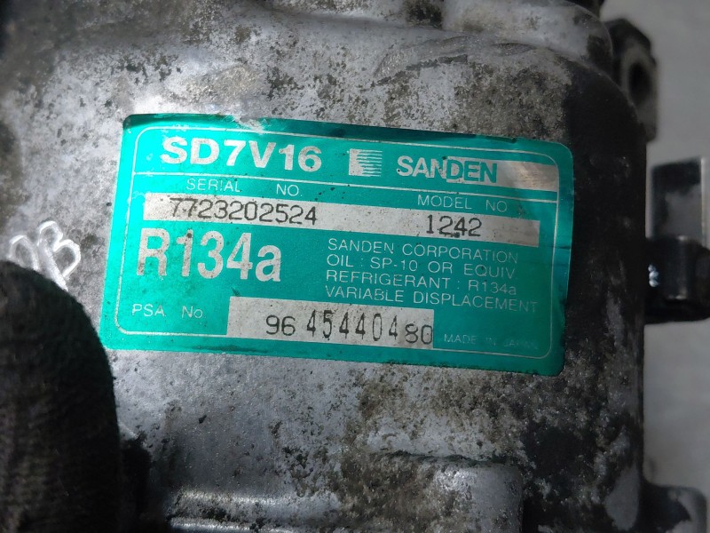 Recambio de compresor aire acondicionado para citroën xsara picasso (n68) 1.6 hdi referencia OEM IAM 9645440480  