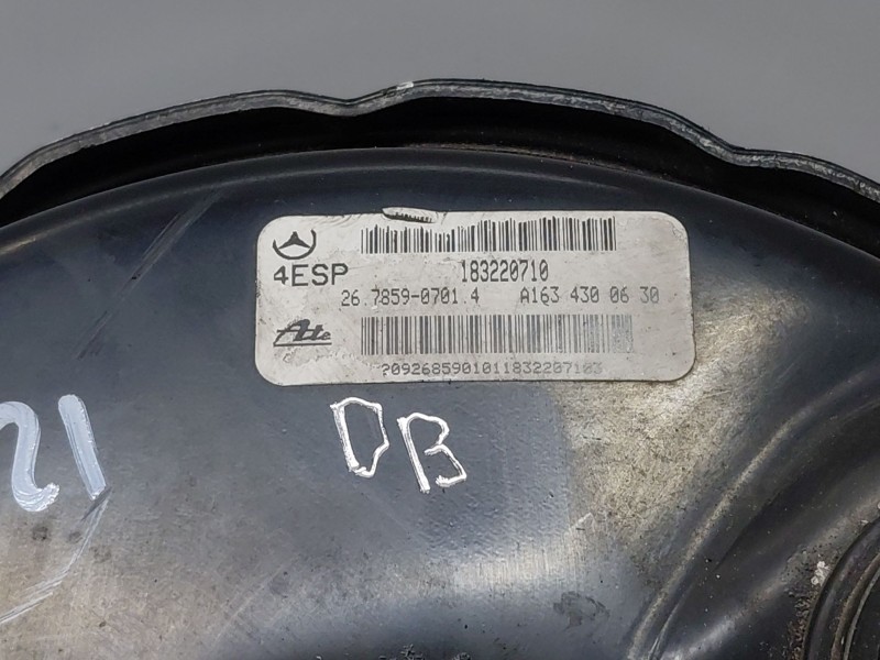 Recambio de servofreno para mercedes-benz clase m (w163) ml 400 cdi (163.128) referencia OEM IAM A1634300630  