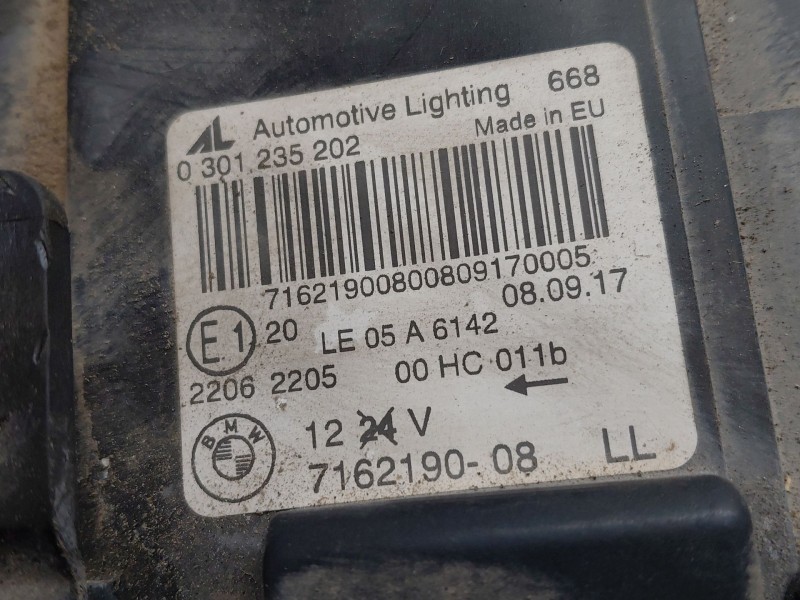 Recambio de faro derecho para bmw x3 (e83) 2.0 d referencia OEM IAM 63127162190  