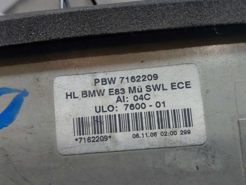 Recambio de piloto trasero izquierdo para bmw x3 (e83) 2.0 d referencia OEM IAM 63217162209  