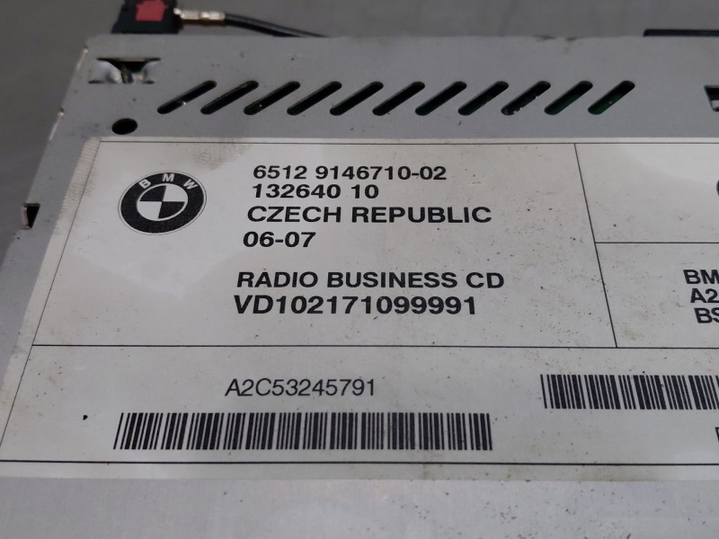 Recambio de sistema audio / radio cd para bmw x3 (e83) 2.0 d referencia OEM IAM 65129146710  