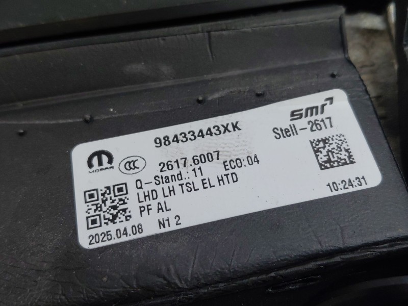 Recambio de retrovisor izquierdo para peugeot 3008 hybrid 3008 referencia OEM IAM 98433443XK  
