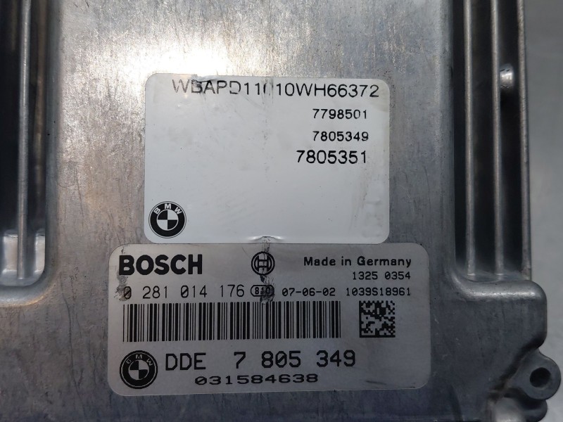 Recambio de centralita motor uce para bmw x3 (e83) 2.0 d referencia OEM IAM 0281014176 DDE7805349 