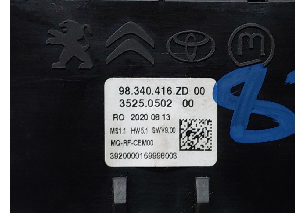 Recambio de mando calefaccion / aire acondicionado para peugeot expert furgoneta (v_) 1.6 bluehdi 115 referencia OEM IAM   