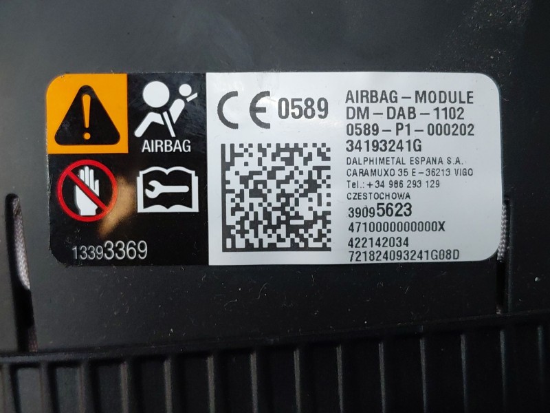 Recambio de kit airbag para opel insignia b grand sport (z18) 1.6 cdti (68) referencia OEM IAM   