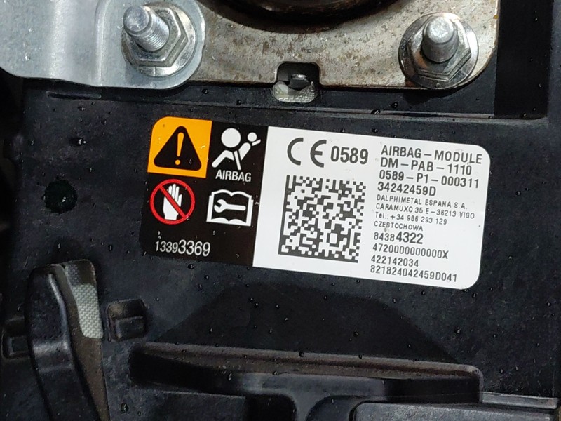 Recambio de kit airbag para opel insignia b grand sport (z18) 1.6 cdti (68) referencia OEM IAM   