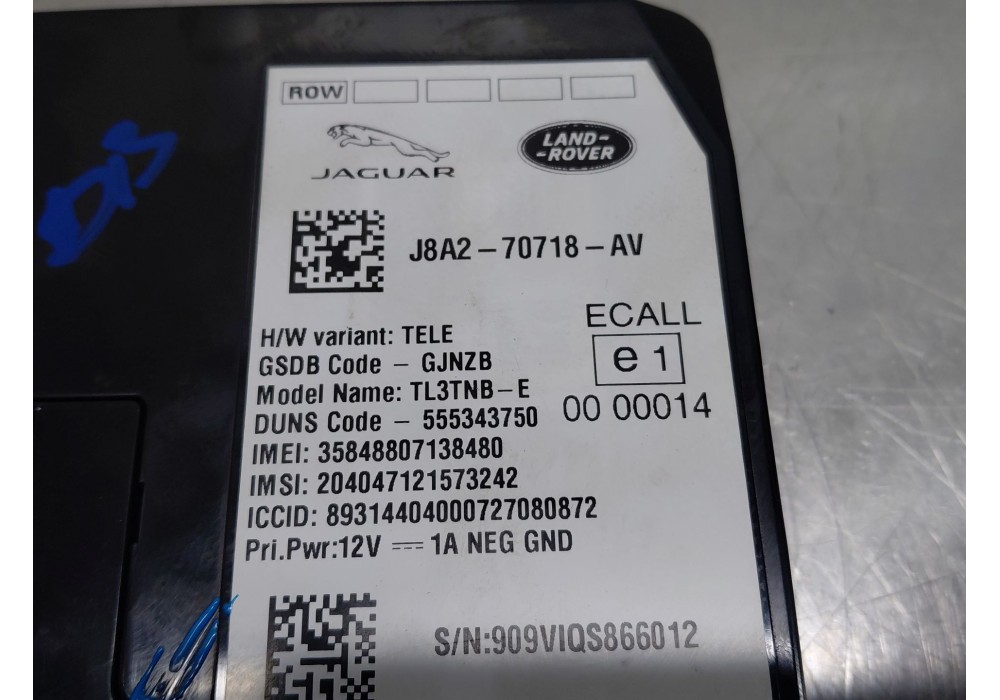 Recambio de modulo electronico para land rover range rover evoque (l551) 2.0 d180 mhev 4x4 referencia OEM IAM   