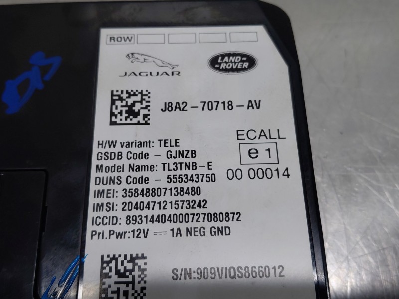 Recambio de modulo electronico para land rover range rover evoque (l551) 2.0 d180 mhev 4x4 referencia OEM IAM   