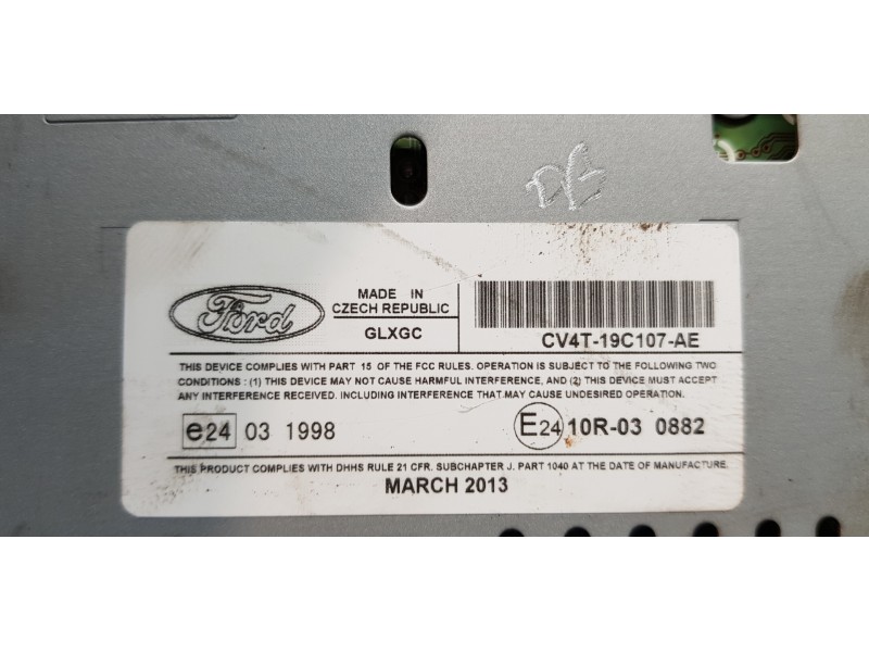 Recambio de sistema audio / radio cd para ford kuga (cbs) titanium referencia OEM IAM CV4T19C107AE   Recambio de sistema audio / radio cd para ford kuga (cbs) titanium referencia OEM IAM CV4T19C107AE