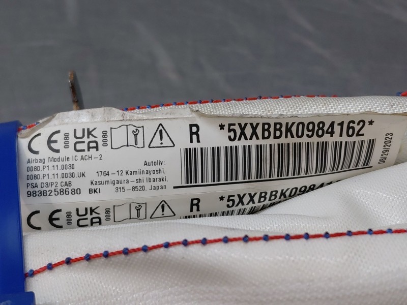 Recambio de airbag cortina delantero derecho para peugeot 2008 (p2) active referencia OEM IAM   