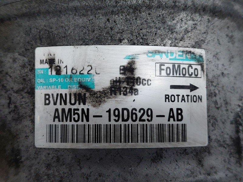 Recambio de compresor aire acondicionado para ford focus iii 1.6 tdci referencia OEM IAM 1722070 AM5N19D629AB 