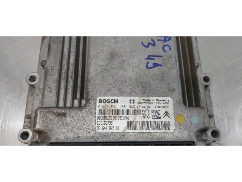 Recambio de centralita motor uce para citroen c-crosser exclusive referencia OEM IAM 9664487580   Recambio de centralita motor uce para citroen c-crosser exclusive referencia OEM IAM 9664487580