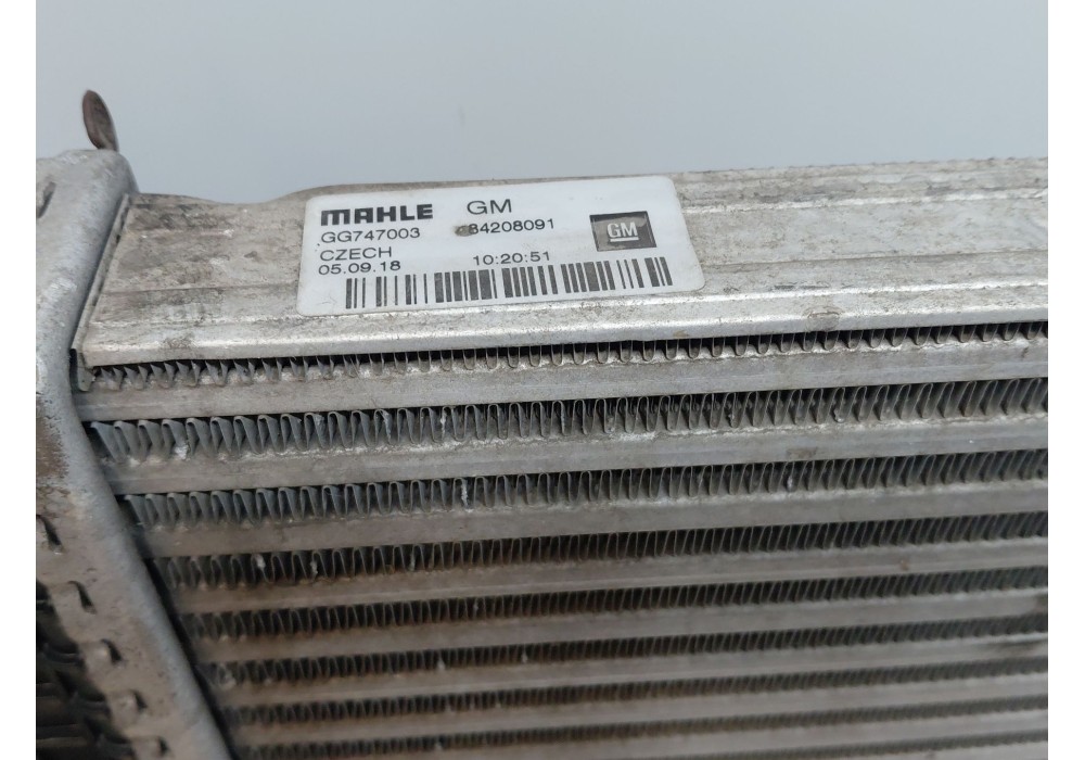 Recambio de intercooler para opel insignia b grand sport (z18) 1.6 cdti (68) referencia OEM IAM 84208091  