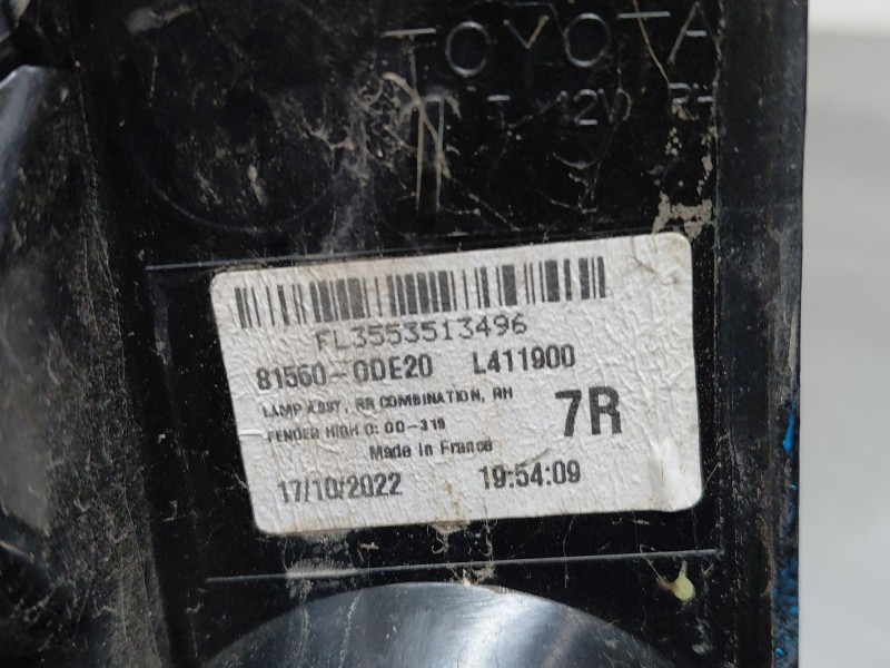 Recambio de piloto trasero derecho para toyota yaris cross mpx style referencia OEM IAM   