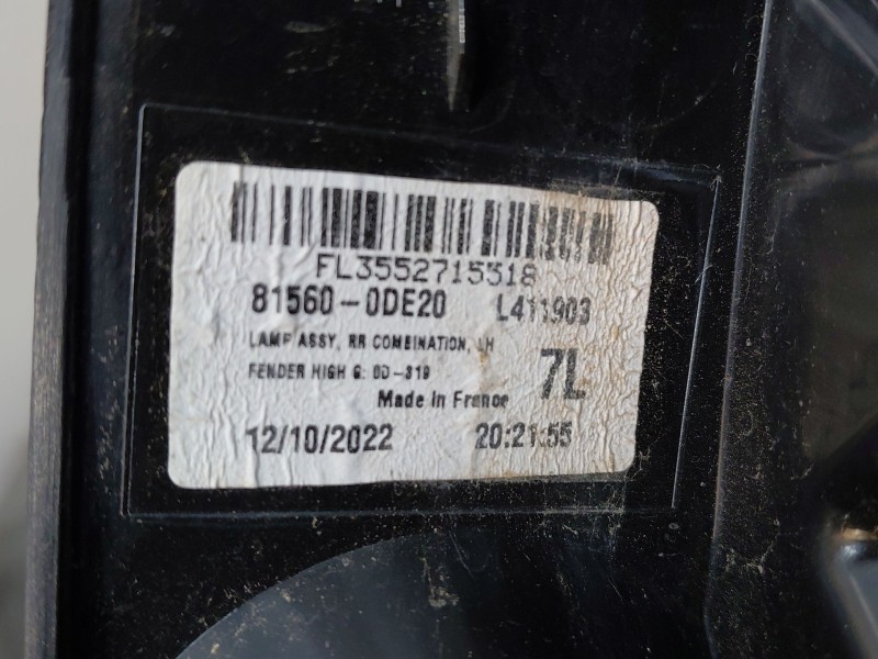 Recambio de piloto trasero izquierdo para toyota yaris cross mpx style referencia OEM IAM   
