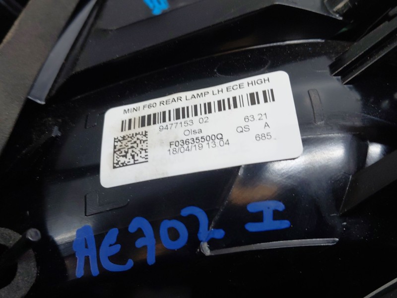 Recambio de piloto trasero izquierdo para mini mini countryman (f60) cooper referencia OEM IAM   