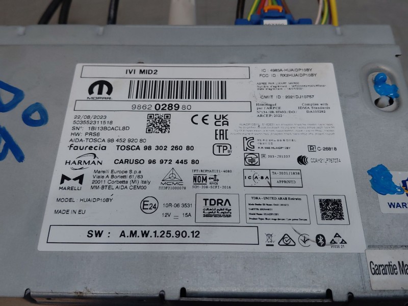Recambio de sistema audio / radio cd para peugeot 2008 (p2) active referencia OEM IAM 1690855580 9862028980 
