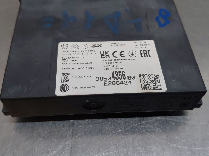 Recambio de centralita luces para peugeot 2008 (p2) active referencia OEM IAM 9850435680  