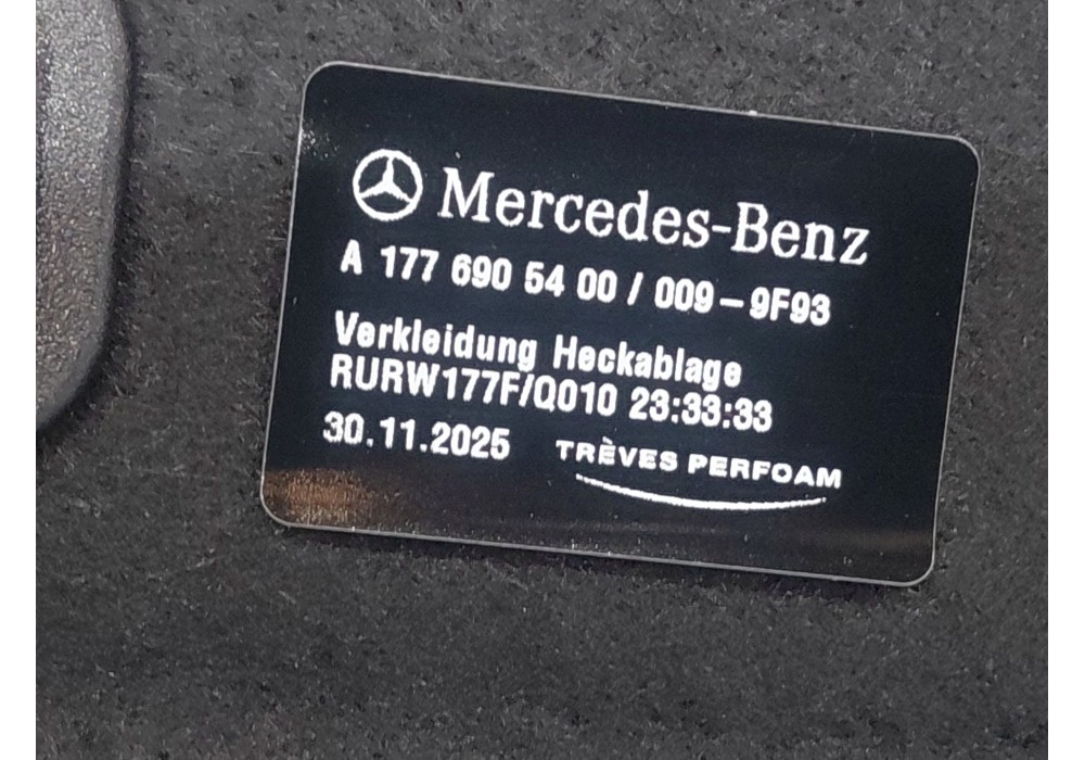Recambio de bandeja trasera para mercedes-benz clase a (w177) a 180 d (177.003) referencia OEM IAM A1776905400  