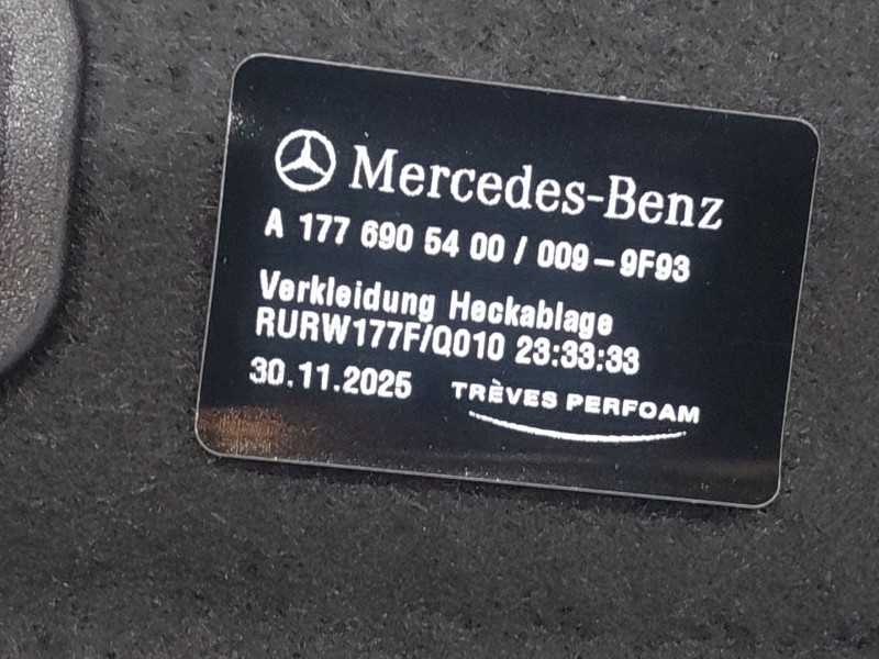 Recambio de bandeja trasera para mercedes-benz clase a (w177) a 180 d (177.003) referencia OEM IAM A1776905400  