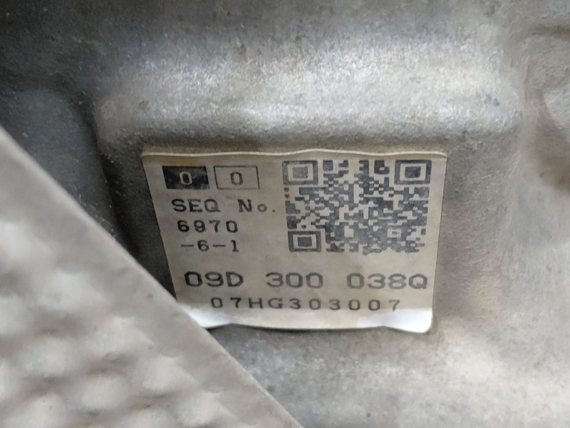 Recambio de caja cambios para audi q7 (4lb) 3.0 tdi quattro referencia OEM IAM JXX 09D300038Q 