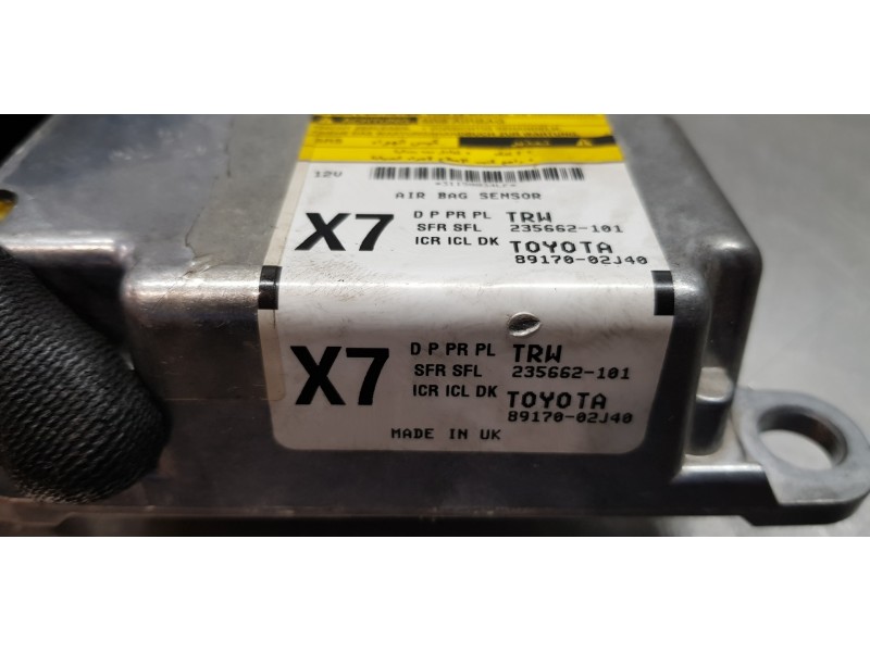 Recambio de centralita airbag para toyota auris active referencia OEM IAM 8917002J40   Recambio de centralita airbag para toyota auris active referencia OEM IAM 8917002J40