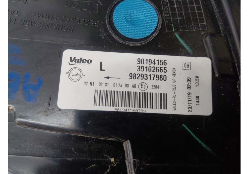 Recambio de piloto trasero izquierdo para opel corsa f (p2jo) 1.2 (68) referencia OEM IAM   