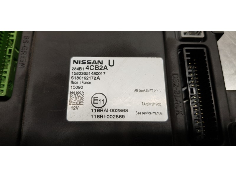 Recambio de modulo confort para nissan qashqai (j11) acenta referencia OEM IAM 284B14CB2A  
