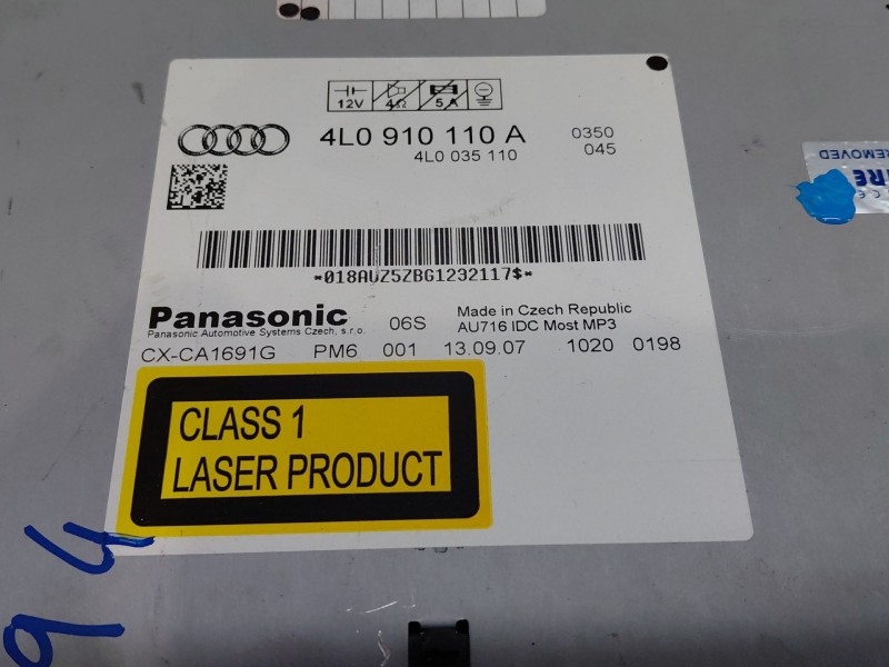 Recambio de sistema audio / radio cd para audi q7 (4lb) 3.0 tdi quattro referencia OEM IAM   