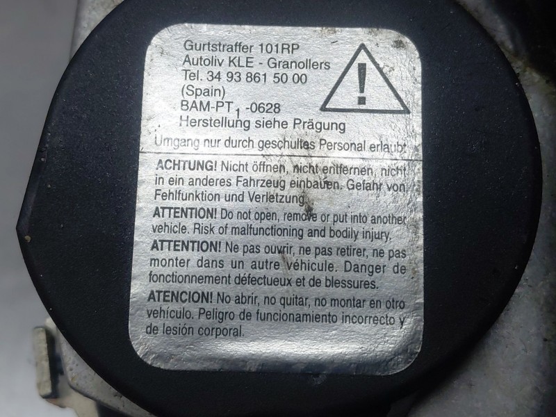 Recambio de cinturon seguridad delantero izquierdo para seat altea (5p1) 1.9 tdi referencia OEM IAM 5P0857705BRAA  