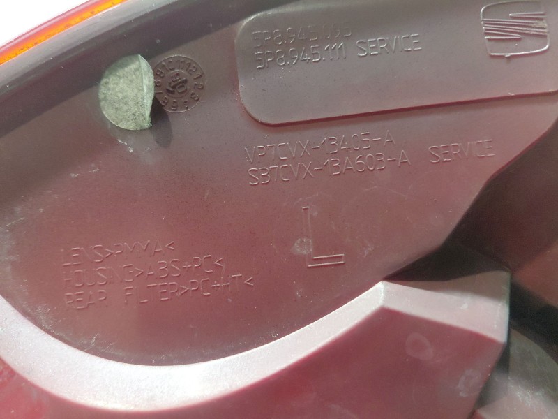 Recambio de piloto trasero izquierdo para seat altea (5p1) 1.9 tdi referencia OEM IAM 5P8945111A 5P8945095 
