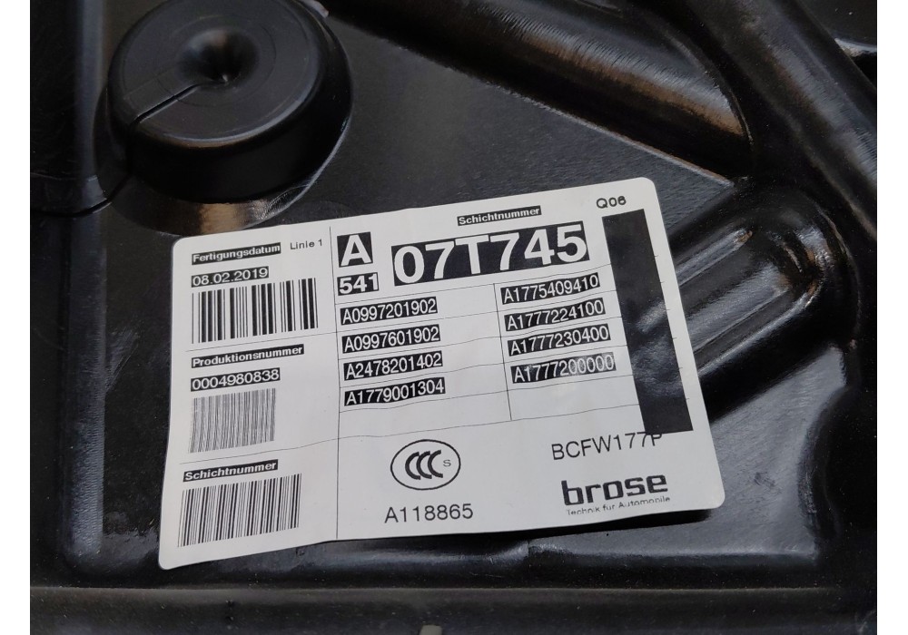 Recambio de elevalunas delantero izquierdo para mercedes-benz clase a (w177) a 200 d (177.012) referencia OEM IAM   