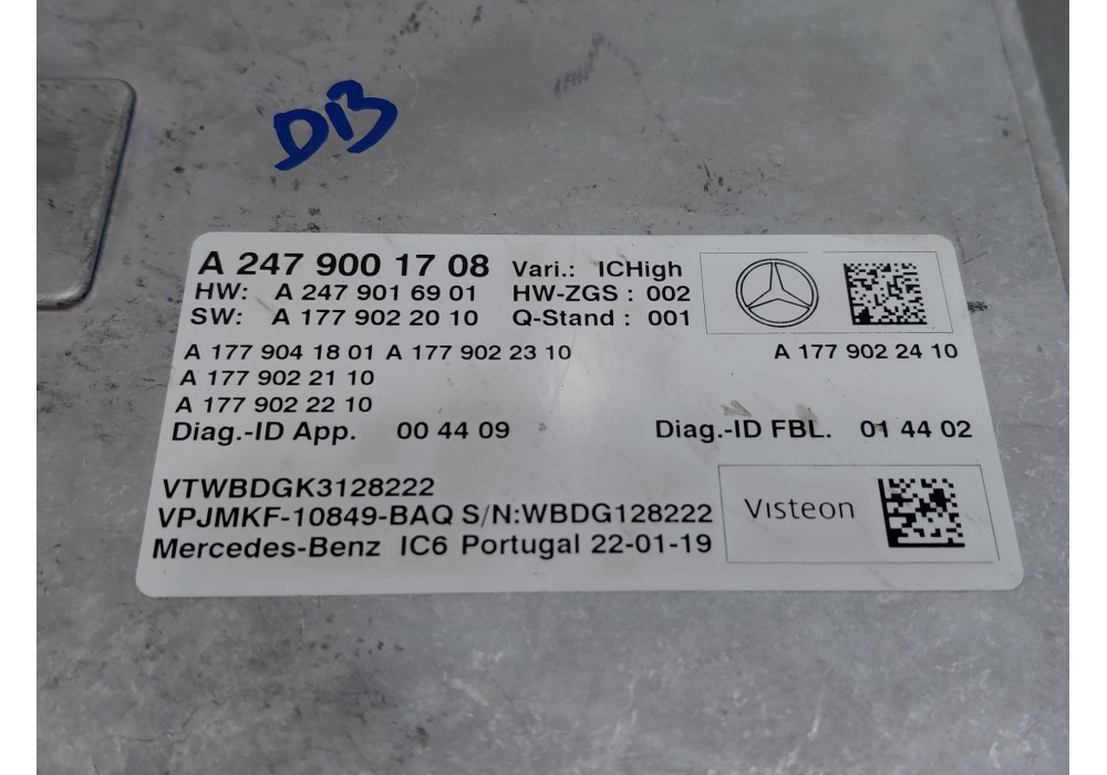 Recambio de modulo electronico para mercedes-benz clase a (w177) a 200 d (177.012) referencia OEM IAM   