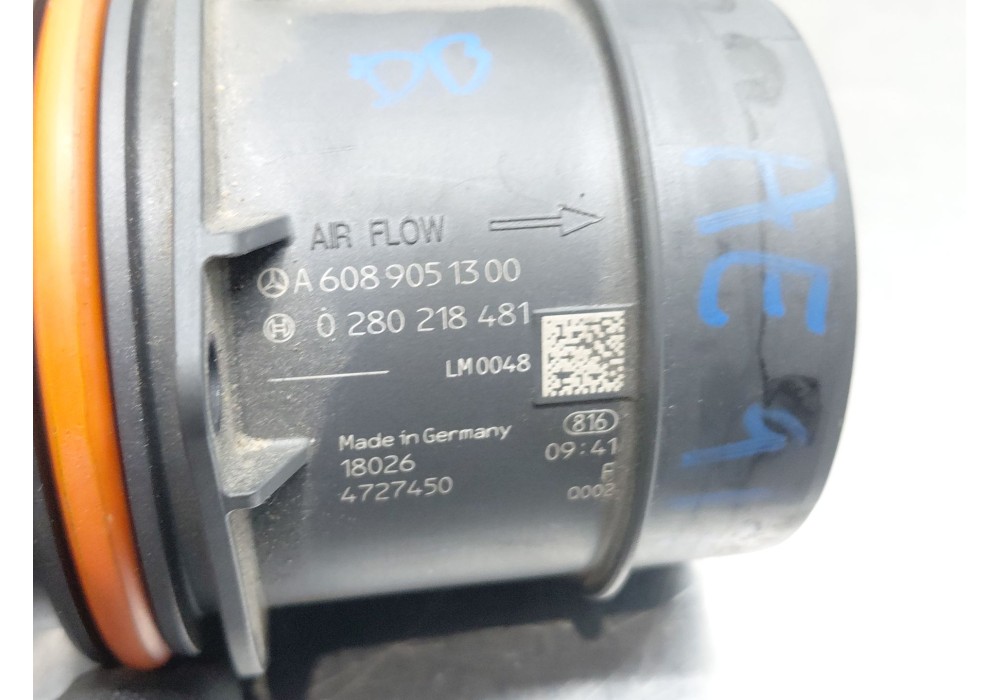 Recambio de caudalimetro para mercedes-benz clase a (w177) a 180 d (177.003) referencia OEM IAM A6089051300 0280218481 