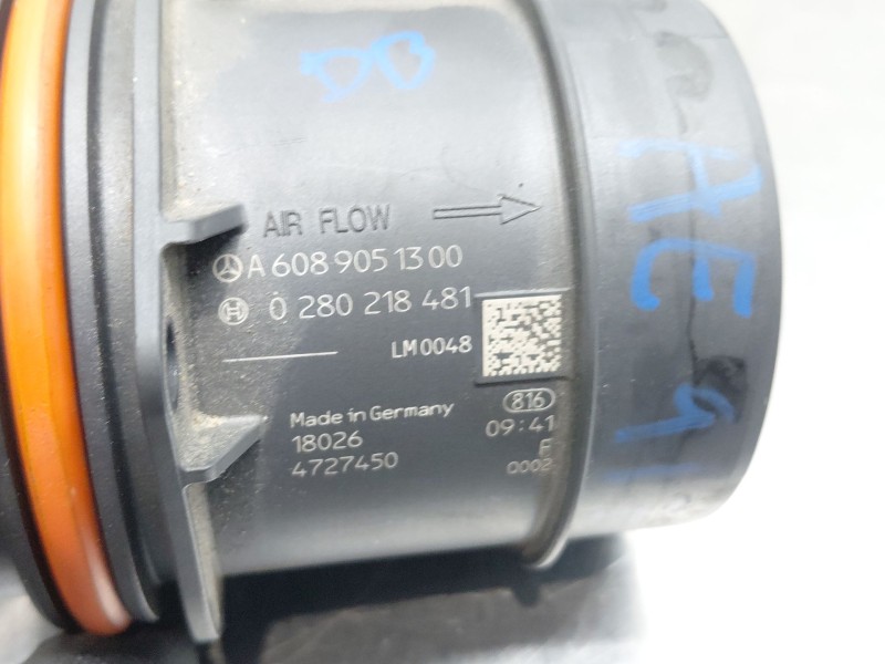 Recambio de caudalimetro para mercedes-benz clase a (w177) a 180 d (177.003) referencia OEM IAM A6089051300 0280218481 
