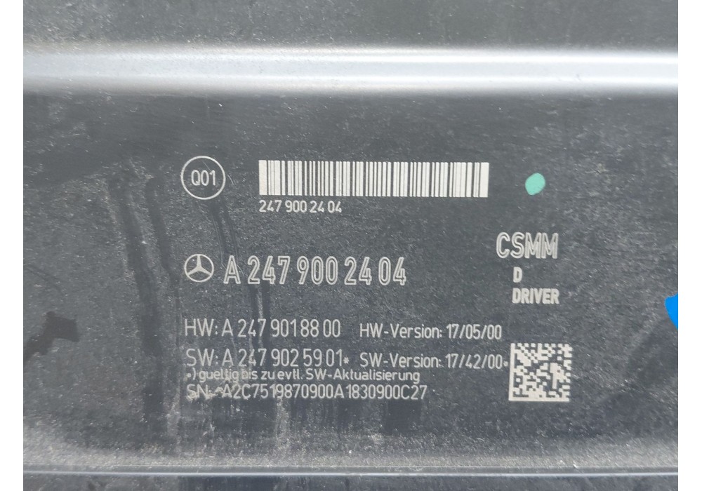 Recambio de modulo electronico para mercedes-benz clase a (w177) a 180 d (177.003) referencia OEM IAM A2479002404  