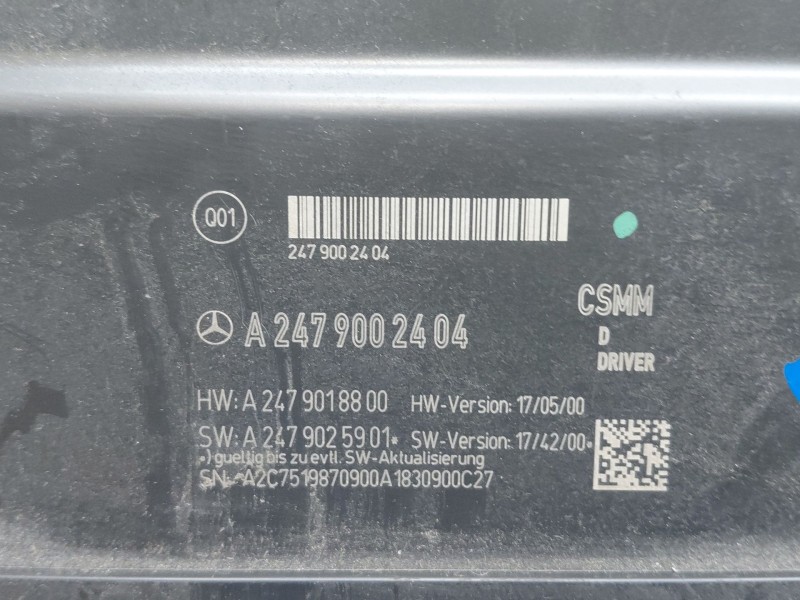 Recambio de modulo electronico para mercedes-benz clase a (w177) a 180 d (177.003) referencia OEM IAM A2479002404  