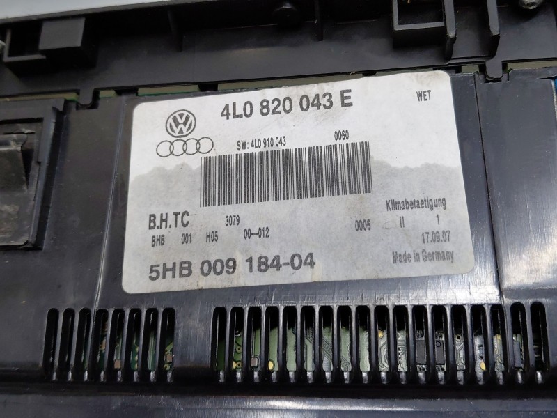 Recambio de mando climatizador para audi q7 (4lb) 3.0 tdi quattro referencia OEM IAM 4L0820043EWET 4L0820043E 