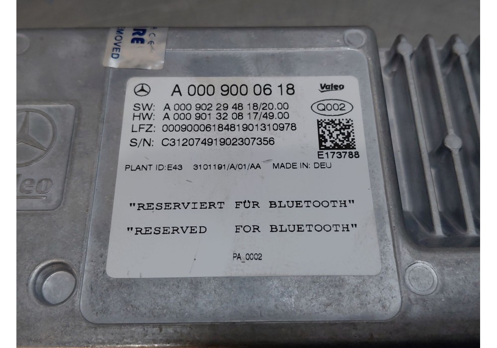 Recambio de modulo electronico para mercedes-benz clase a (w177) a 200 d (177.012) referencia OEM IAM   