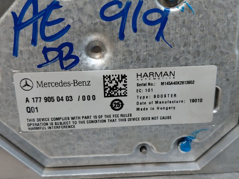 Recambio de modulo electronico para mercedes-benz clase a (w177) a 200 d (177.012) referencia OEM IAM   