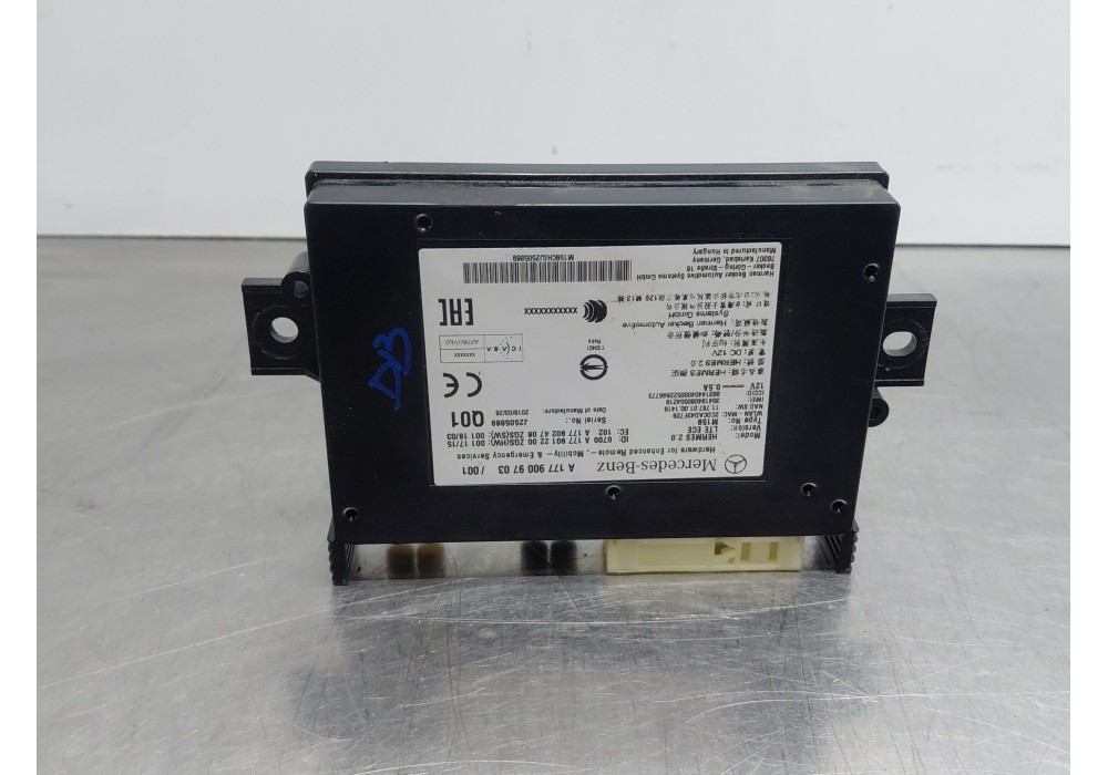Recambio de modulo electronico para mercedes-benz clase a (w177) a 180 d (177.003) referencia OEM IAM A1779009703  
